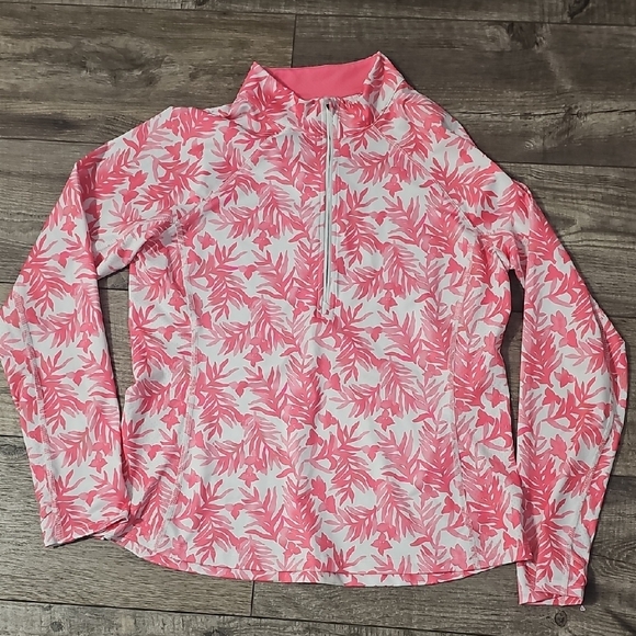Vineyard Vines Other - Vineyard vines Pink Leaf Print Pullover